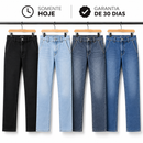 Kit 4 Calças Jeans Reta Comfort™ + Brinde Exclusivo